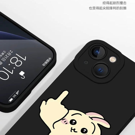 Japanese Cartoon ChiiKawa Funny Pose | Red ChiiKawa Hachiware Usagi - iPhone Case XS 11 12 13 14 15 16 Pro Promax mini2mini 13mini KawaiiGiftLand