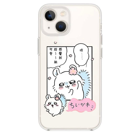 Japanese Cartoon ChiiKawa | Cosmic Momonga - iPhone Case XS 11 12 13 14 15 Pro Promax mini KawaiiGiftLand