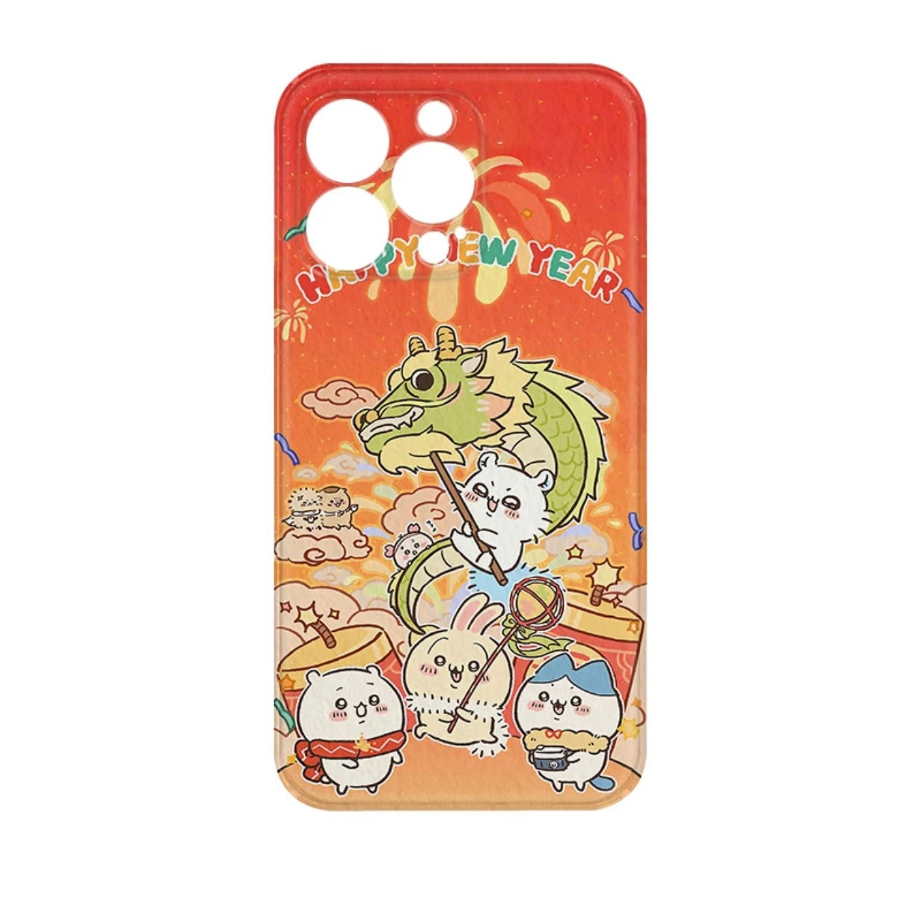 Japanese Cartoon ChiiKawa | Happy Dragon New Year - iPhone Case XS 11 12 13 14 15 Pro Promax mini KawaiiGiftLand