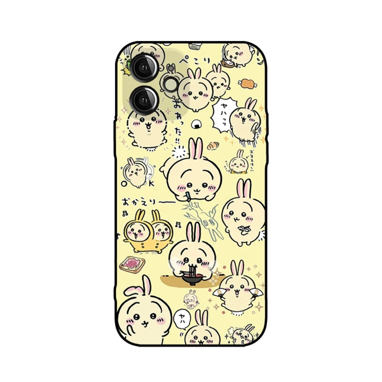Japanese Cartoon ChiiKawa | Full Screen Usagi Yellow - iPhone Case XS 11 12 13 14 15 16 Pro Promax mini KawaiiGiftLand