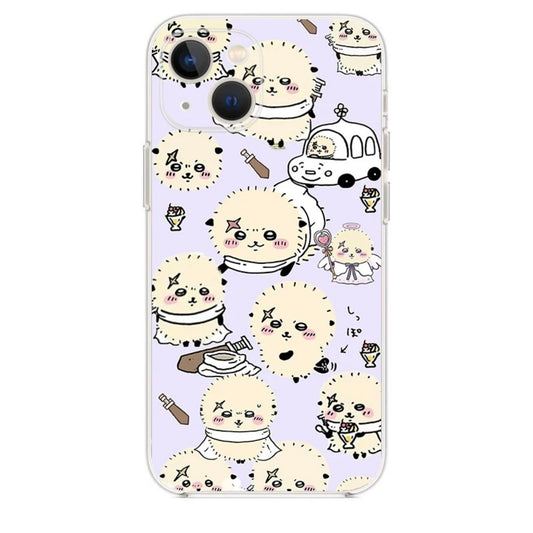 Japanese Cartoon ChiiKawa | Full Screen Rakko Purple - iPhone Case XS 11 12 13 14 15 16 Pro Promax mini KawaiiGiftLand