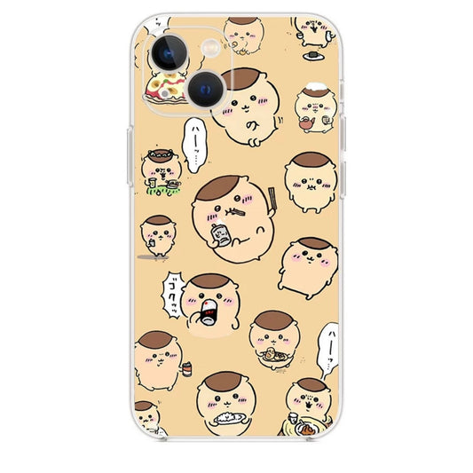 Japanese Cartoon ChiiKawa | Full Screen Kurimanju Orange - iPhone Case XS 11 12 13 14 15 16 Pro Promax mini KawaiiGiftLand