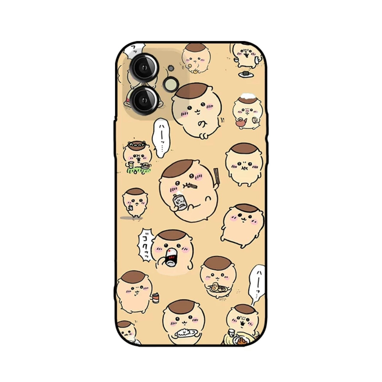 Japanese Cartoon ChiiKawa | Full Screen Kurimanju Orange - iPhone Case XS 11 12 13 14 15 16 Pro Promax mini KawaiiGiftLand