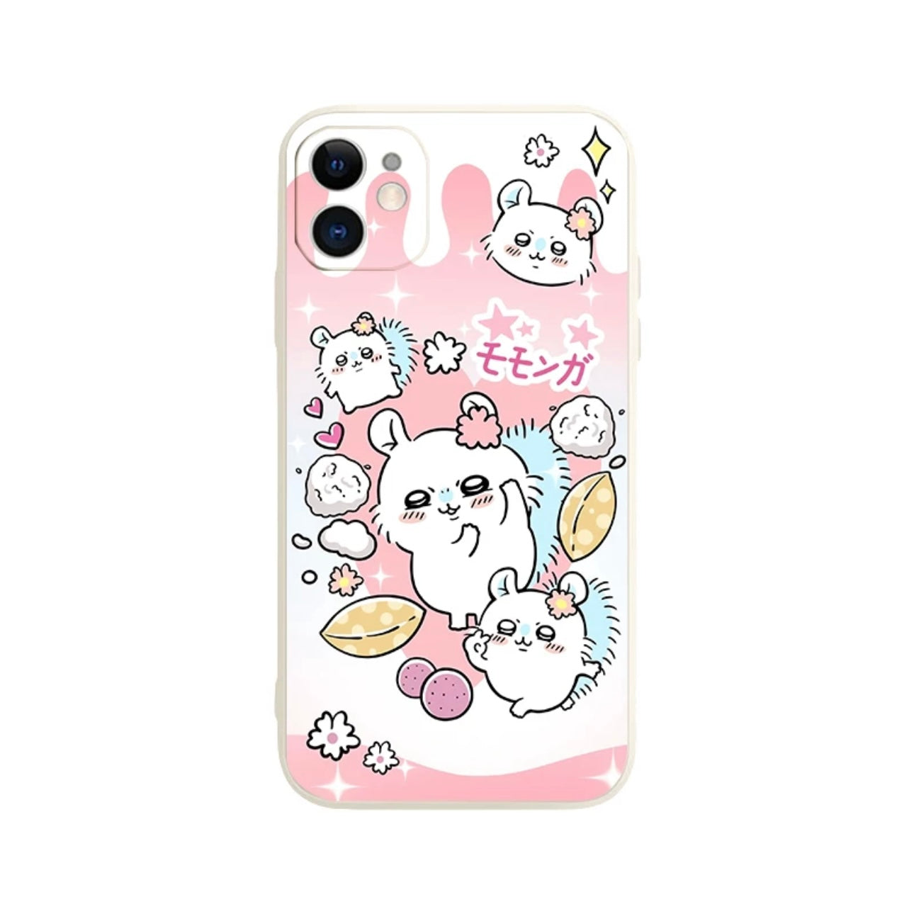 Japanese Cartoon ChiiKawa | Kawaii Sweets Momonga Pink - iPhone Case XS 11 12 13 14 15 Pro Promax mini KawaiiGiftLand