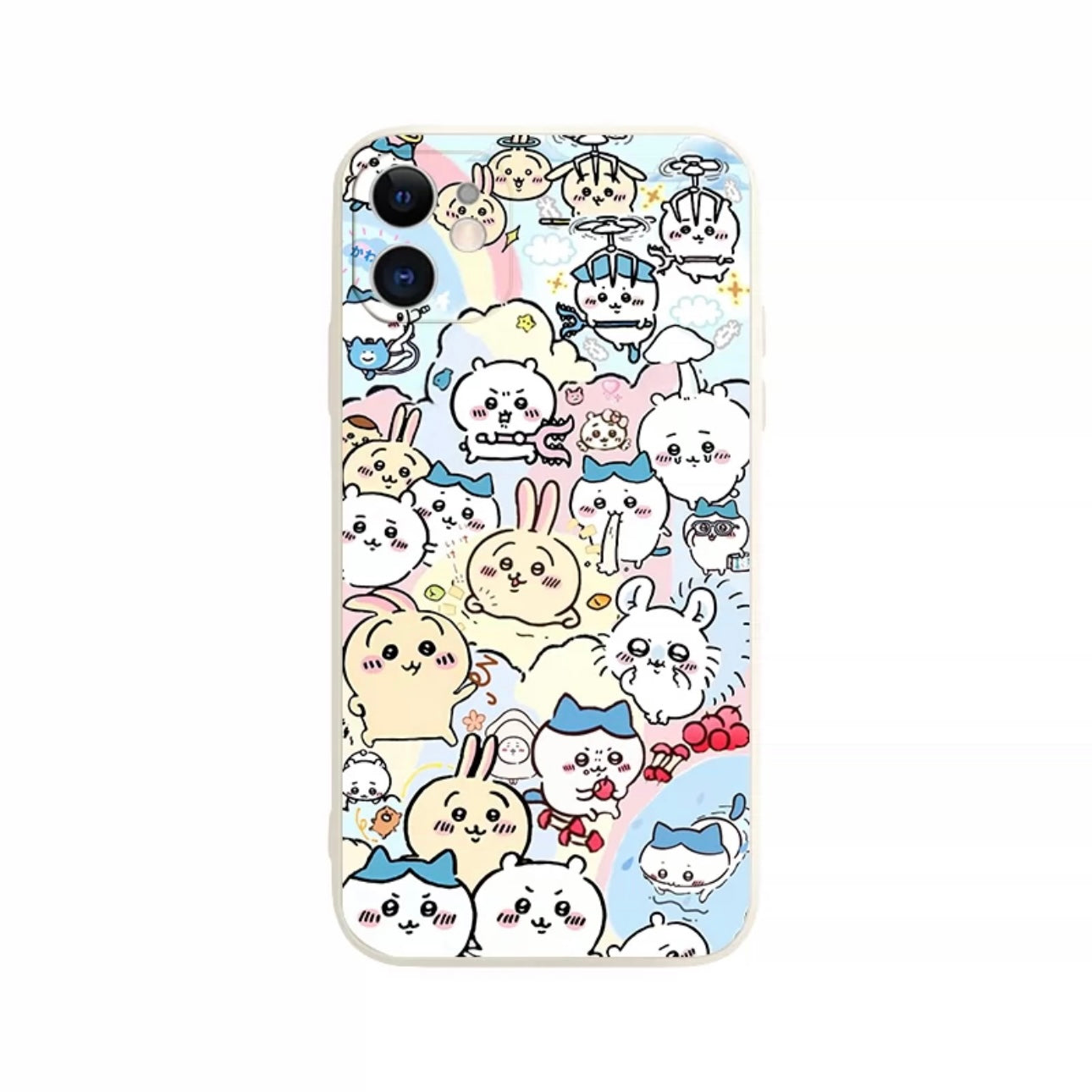 Japanese Cartoon ChiiKawa | Full Screen ChiiKawa Hachiware Usagi Momonga - iPhone Case XS 11 12 13 14 15 Pro Promax mini KawaiiGiftLand