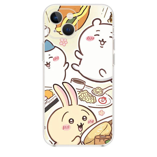 Japanese Cartoon ChiiKawa | Yummy Food ChiiKawa Hachiware Usagi - iPhone Case XS 11 12 13 14 15 Pro Promax mini KawaiiGiftLand