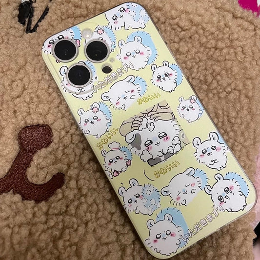 Japanese Cartoon ChiiKawa | Full Screen Momonga - iPhone Case XS 11 12 13 14 15 Pro Promax mini