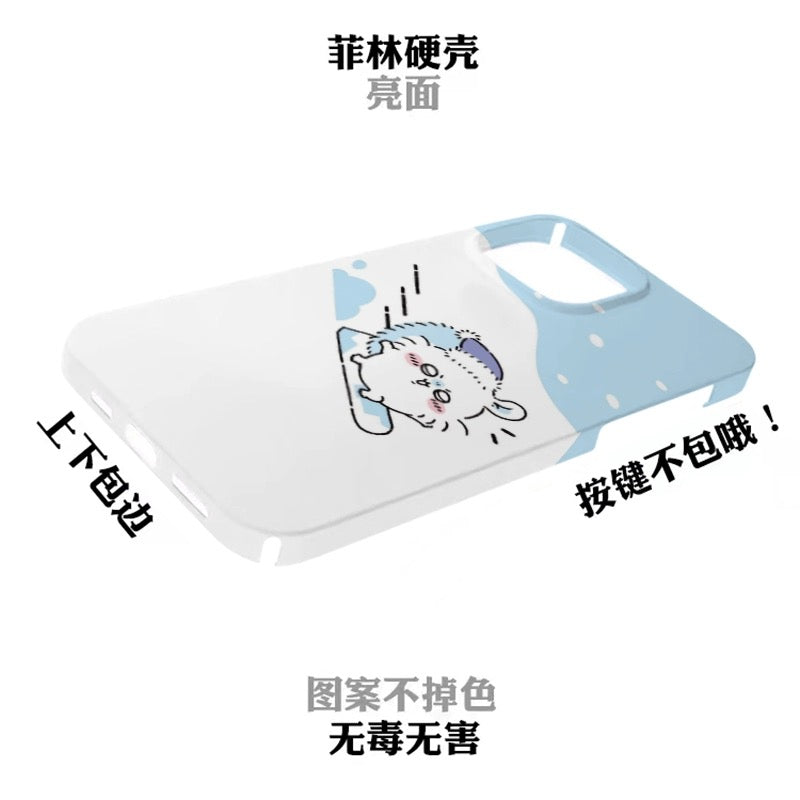 Japanese Cartoon ChiiKawa | Winter ChiiKawa Hachiware Usagi Momonga - iPhone Case XS 11 12 13 14 15 Pro Promax mini KawaiiGiftLand