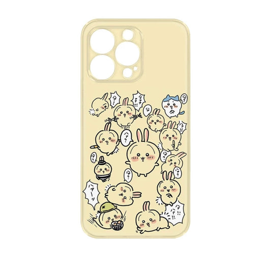 Japanese Cartoon ChiiKawa | Speak & Ballon Usagi - iPhone Case XS 11 12 13 14 15 Pro Promax mini KawaiiGiftLand