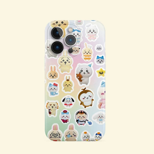 Japanese Cartoon ChiiKawa | Firework & Full Real Plush Dolls - iPhone Case XS 11 12 13 14 15 Pro Promax mini KawaiiGiftLand