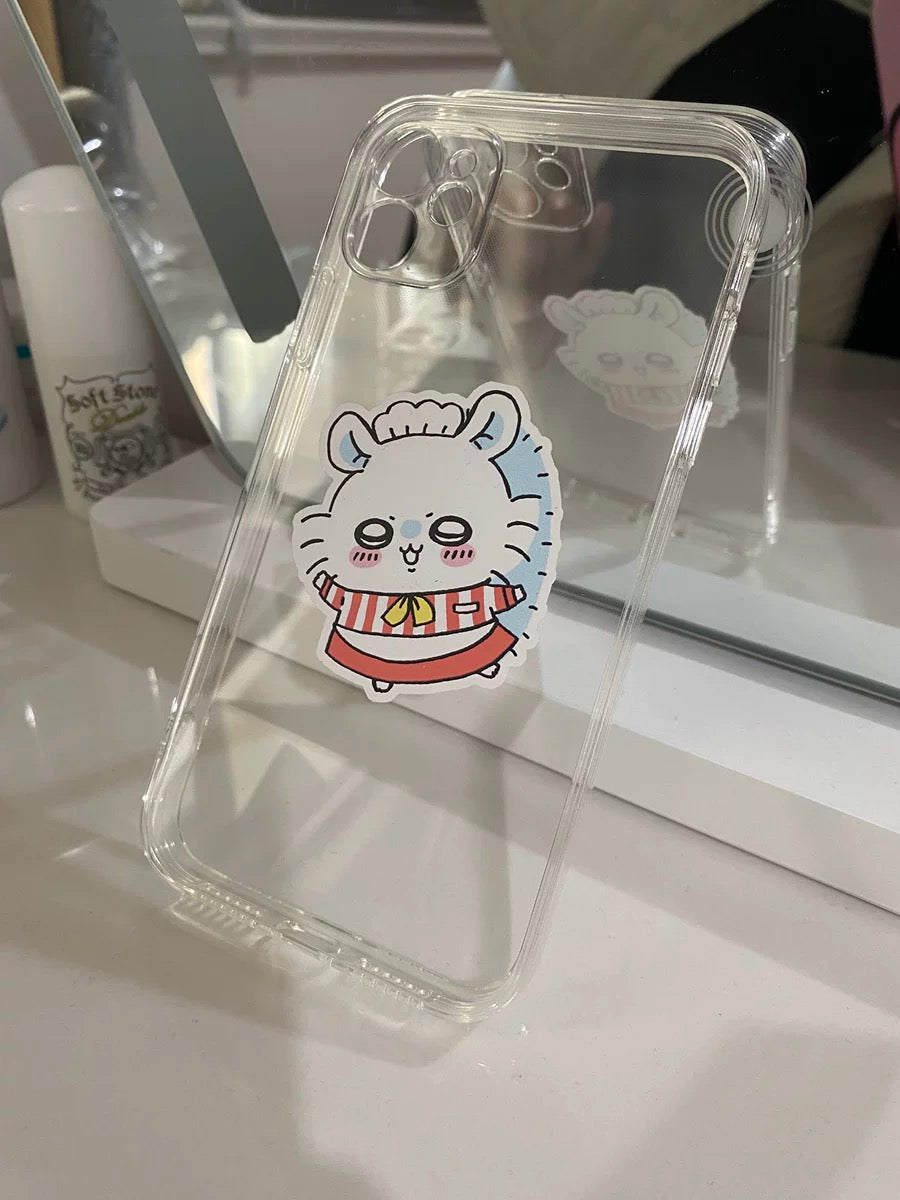 Japanese Cartoon ChiiKawa | Momonga Fast Food Restaurant - iPhone Case XS 11 12 13 14 15 Pro Promax mini KawaiiGiftLand