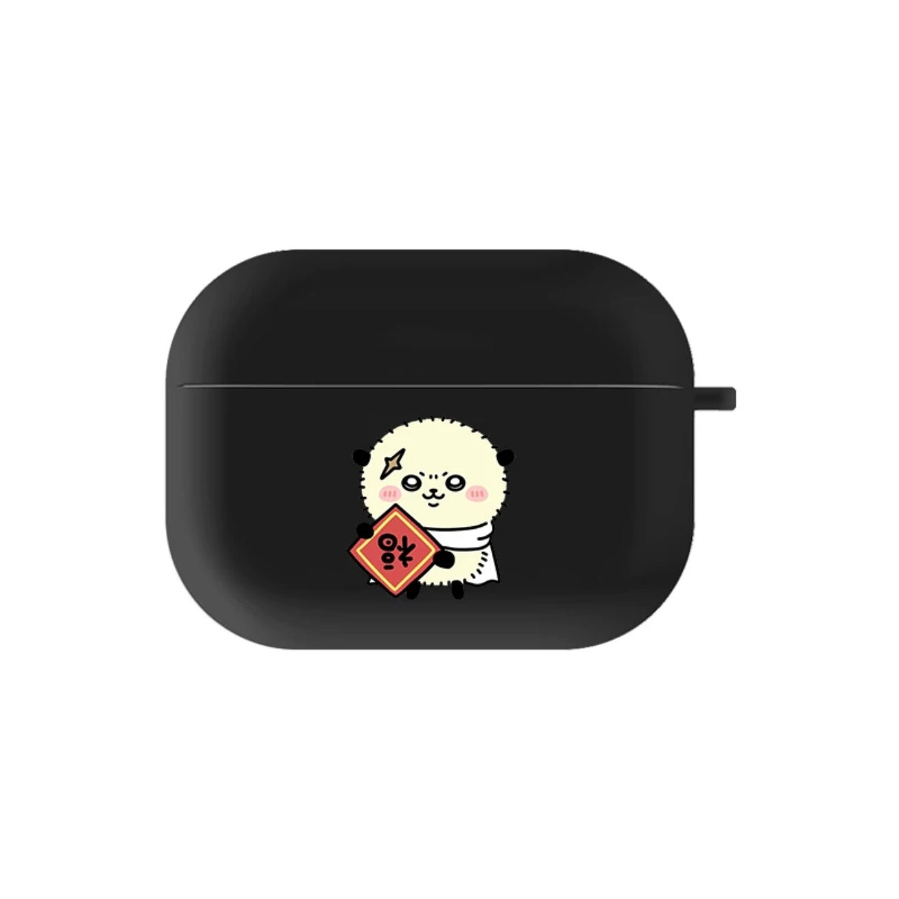 Japanese Cartoon ChiiKawa | Chinese Good Luck Blessing ChiiKawa Hachiware Usagi Momonga Rakko Kurimanju AirPods AirPodsPro AirPods3 Case - Clear Black Case KawaiiGiftLand