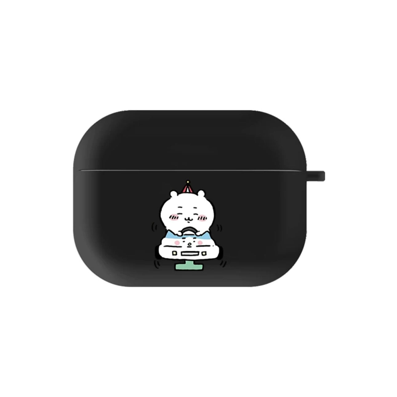 Japanese Cartoon ChiiKawa | Driving Car ChiiKawa Hachiware Usagi AirPods AirPodsPro AirPods3 Case - Clear Black KawaiiGiftLand