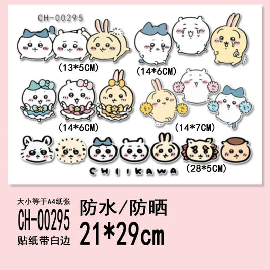Japanese Cartoon ChiiKawa | Magic Girl WaterProof Stickers - 5 Pieces Phone iPad Car Motorcycle
