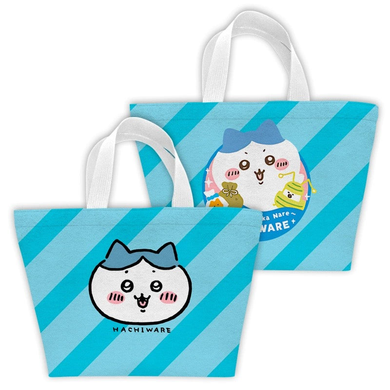 Japanese Cartoon Chiikawa with Foodie Lunch Bag | Full Screen ChiiKawa Hachiware Usagi - Small Tote Bag Handbag Picnic KawaiiGiftLand
