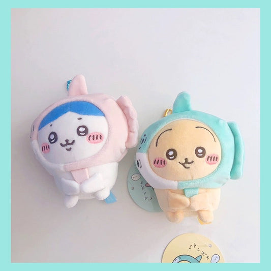 Japan ChiiKawa Aquarium Limited | Wheel Fish ChiiKawa Hachiware Usagi - Mini Plush Doll keychain