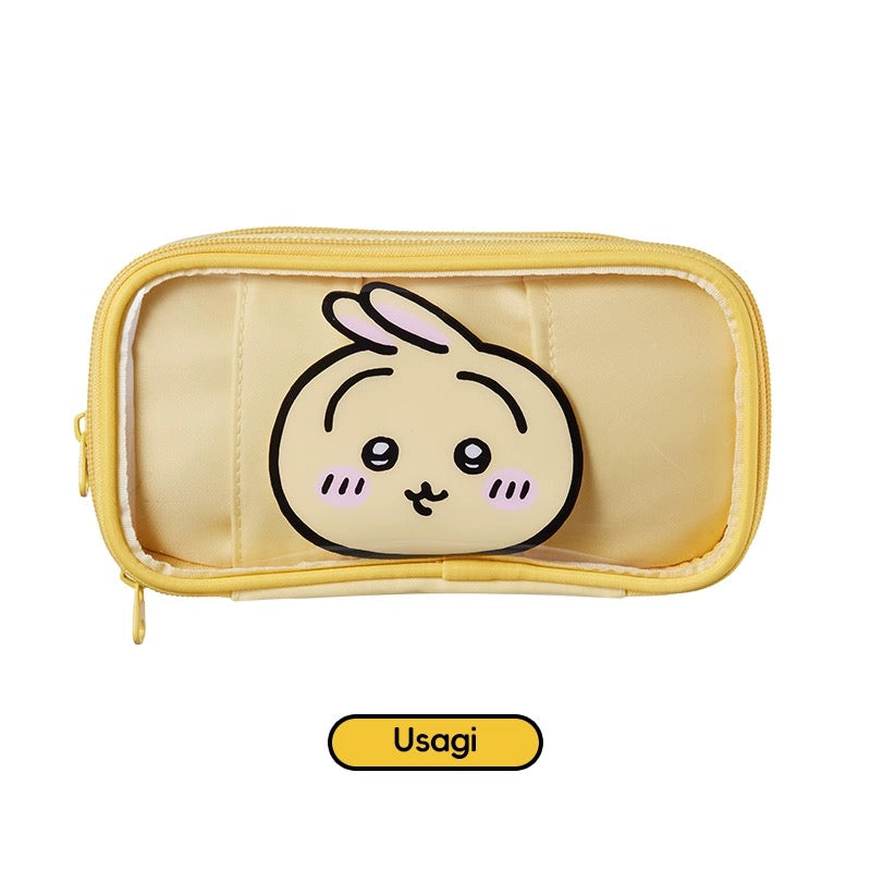 ChiiKawa X Miniso | ChiiKawa Hachiware Usagi Plastic Pencil Case Bag - Kawaii items Room Decoration KawaiiGiftLand