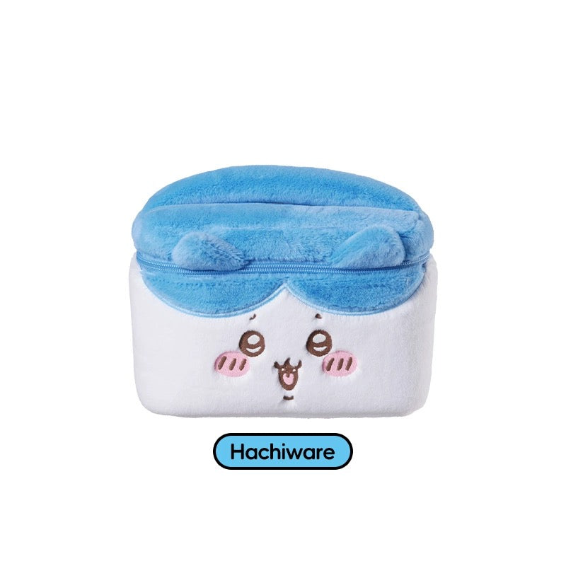 ChiiKawa X Miniso | ChiiKawa Hachiware Usagi Plush Make Up Bag- Kawaii items Room Decoration KawaiiGiftLand