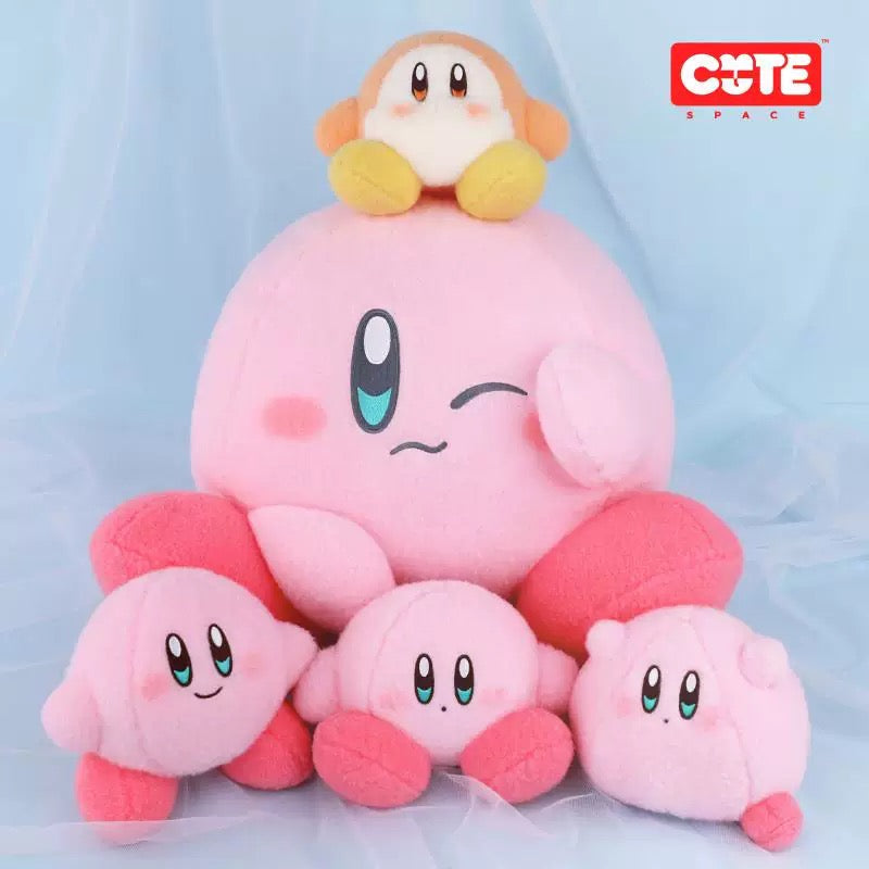 Kirby X Cute Studio | Giant Kirby Wink Plush Wool Felt Style Big Doll - Starkabi Poyo Kawaii items Room Decoration Doll KawaiiGiftLand