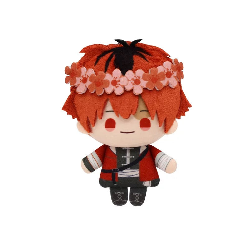 Nullset X FRIEREN Mini Doll Series | Frieren Fern Stark Himmel - Wearing Wreath Plush Mini Doll Keychain Collectable Toys - KawaiiGiftLand