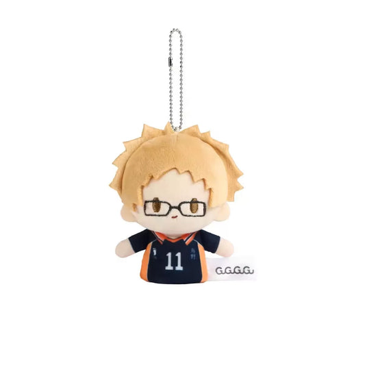 GuGuGuGu X Haikyu!! | Volleyball Player Hinata Kageyama Tsukishima Kozume Kuroo - Plush Cute Mini Finger Doll Keychain Collectable Toys - KawaiiGiftLand