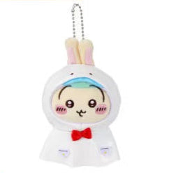 ChiiKawa X Miniso Hot Summer Series | ChiiKawa Hachiware Usagi Raincoat Cute Plush Doll Keychain - Kawaii Items Room Decoration Doll