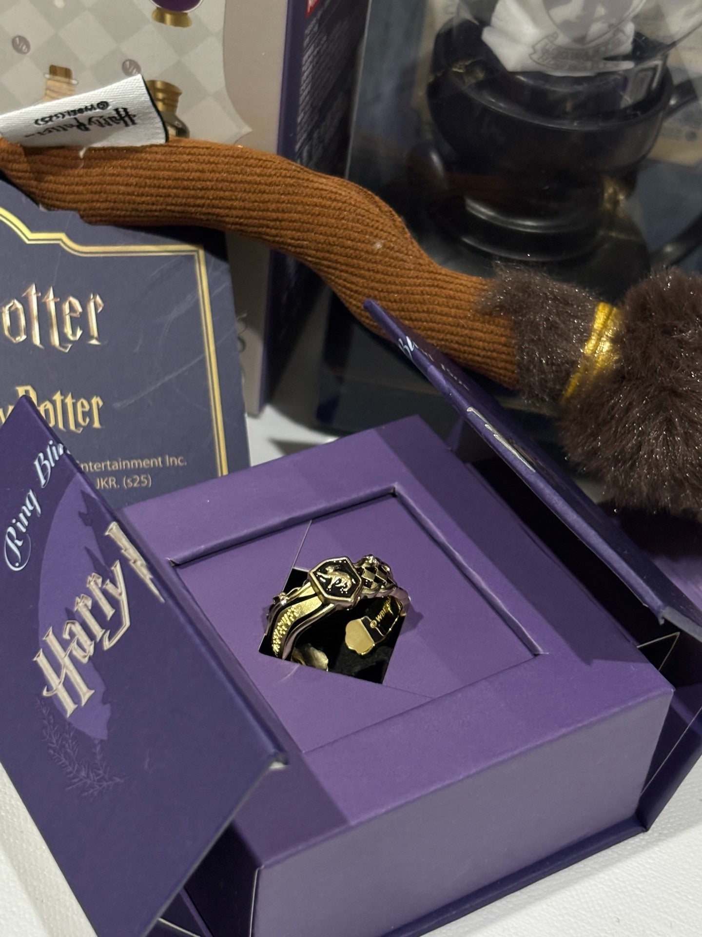 Harry Magical School Wizard Witch X Miniso | Harry Magical School Four House and Special Symbol Ring Blind Box - Kawaii items Mystery Box