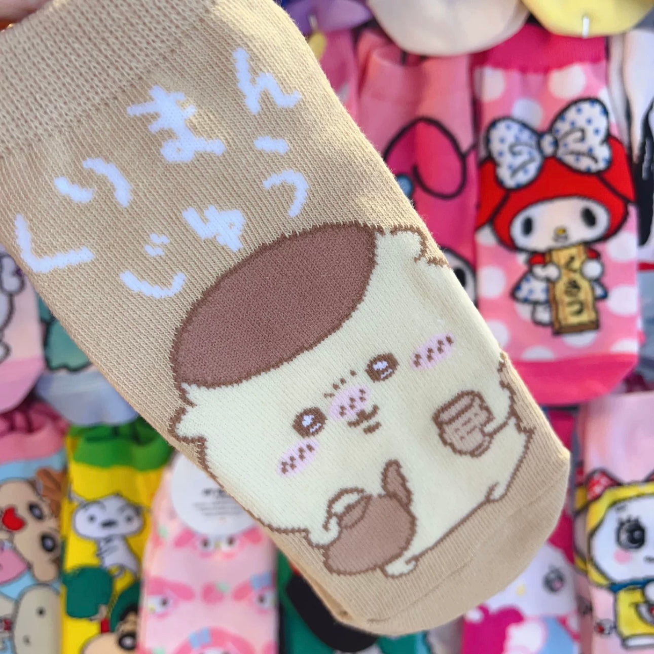 Japanese Cartoon Chiikawa Short Boot Socks | Kawaii Colourful Comic Style - Chiikawa Hachiware Usagi Momonga Kurimanju KawaiiGiftLand