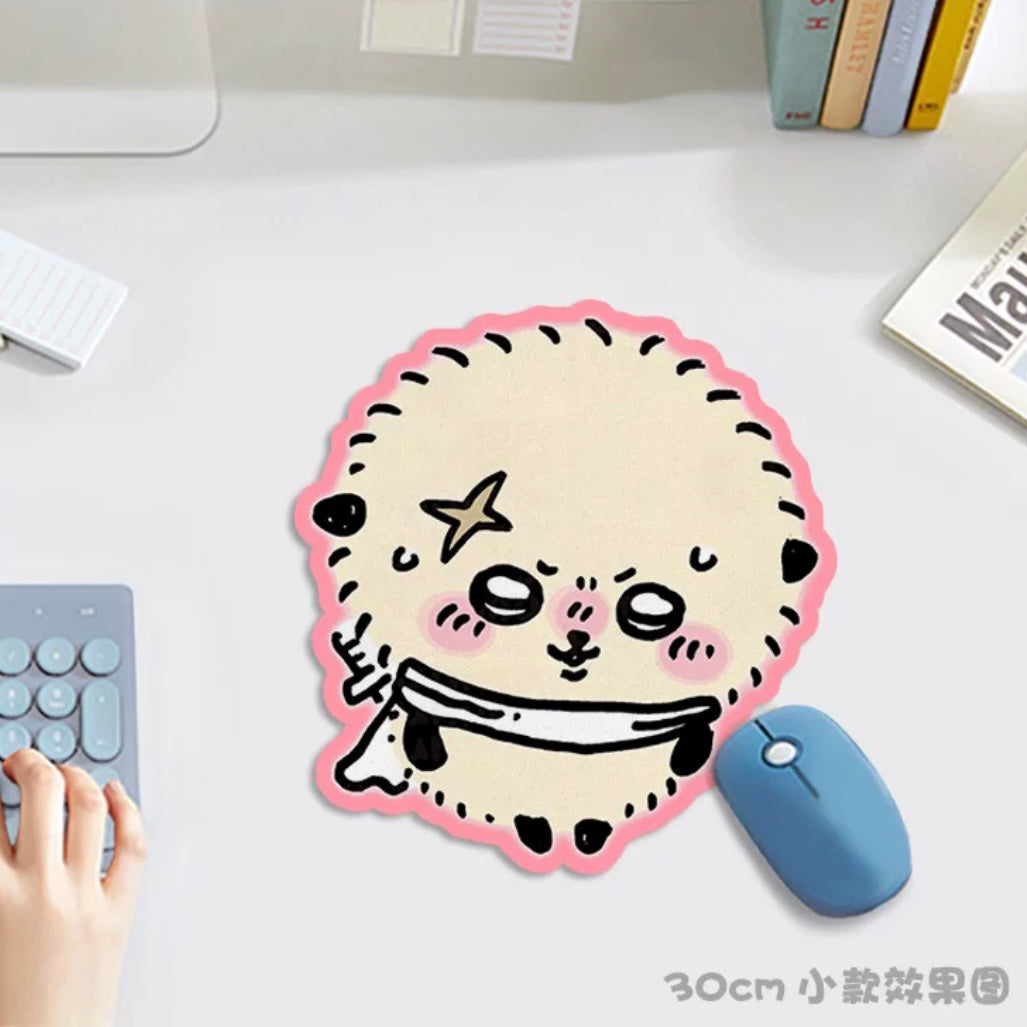 Japanese Cartoon Chiikawa Mouse Pad | Momonga Kurimanju Rakko Crab - 3 Size can Custom Made KawaiiGiftLand