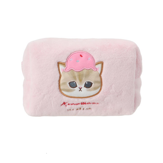 Miniso X Mofusand Ice Cream Series | Mofusand Cat with Ice Cream Cute Icon Cosmetic Bag - Kawaii items Room Decoration