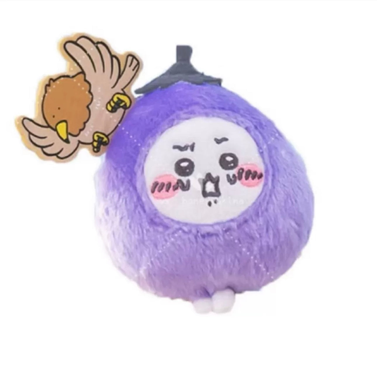 Japan ChiiKawa Drangon Year | ChiiKawa Hachiware Usagi Eggplant - Mini Plush Doll 13cm Keychain 10cm KawaiiGiftLand