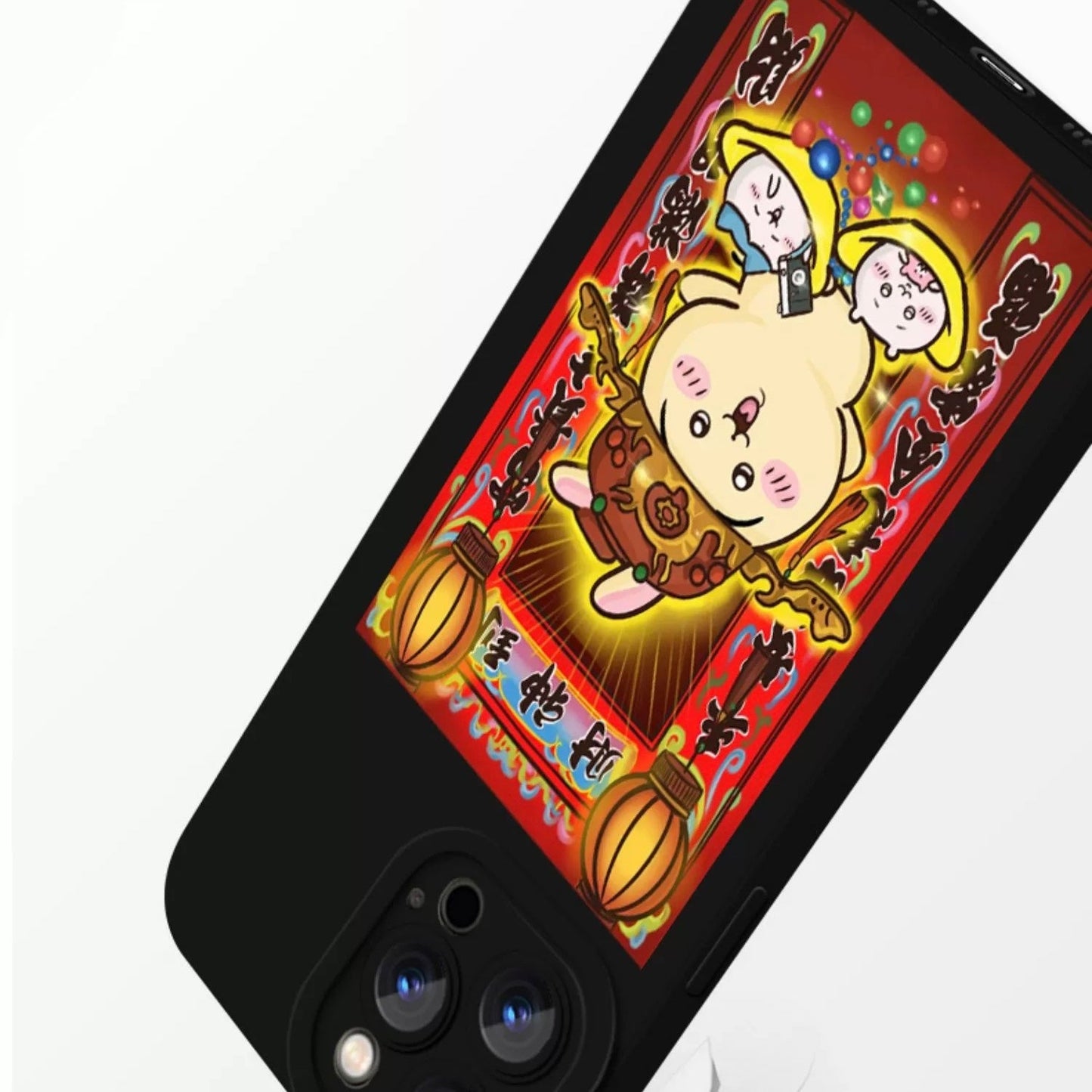 Japanese Cartoon Chiikawa | Chinese New Year Lion ChiiKawa - Soft iPhone Case PLUS XS XR X 11 12 13 14 15 Pro Promax KawaiiGiftLand