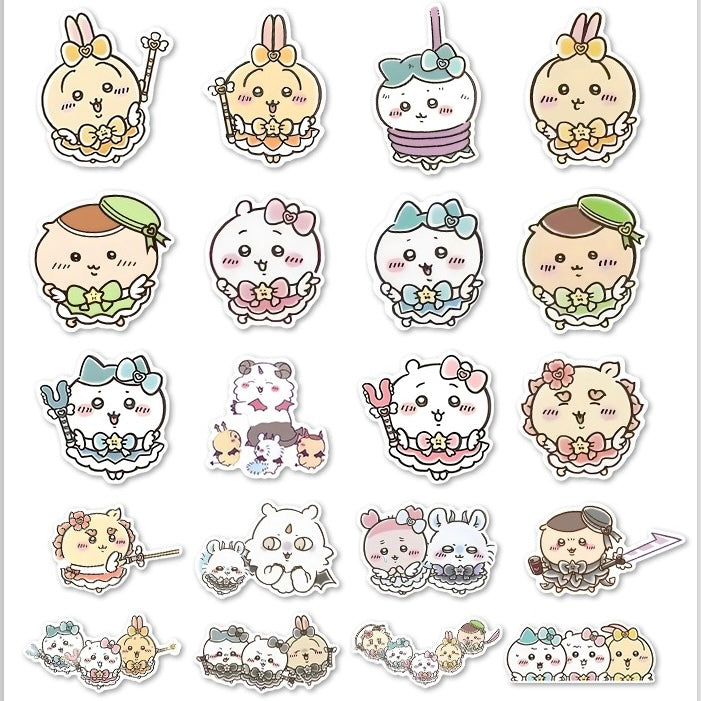 Japanese Cartoon ChiiKawa | Magic Girls Lovely Sticker Set - 52 Pieces KawaiiGiftLand