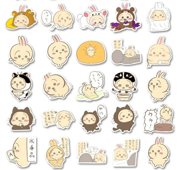 Japanese Cartoon ChiiKawa | Usagi Daily Stickers Set - 200 Pieces Phone iPad Schedule Notebook KawaiiGiftLand
