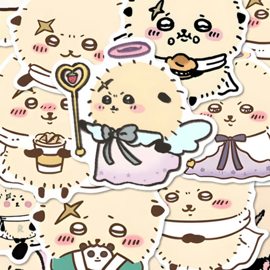 Japanese Cartoon ChiiKawa | Rakko Sticker Set - 48 Pieces Phone iPad Schedule Notebook
