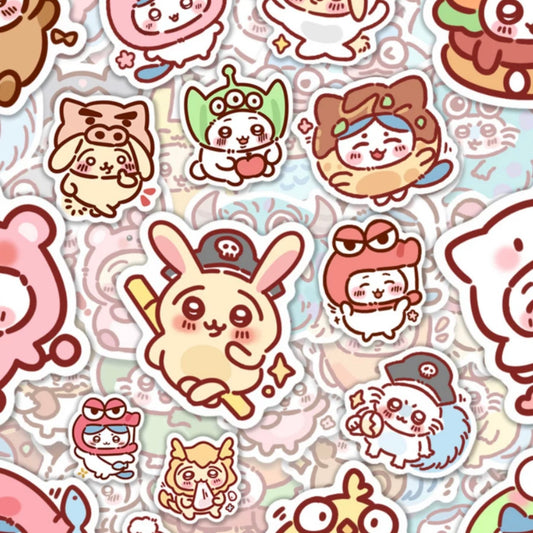 Japanese Cartoon ChiiKawa | With other Character Sticker Set - 100 Pieces Phone iPad Schedule Notebook