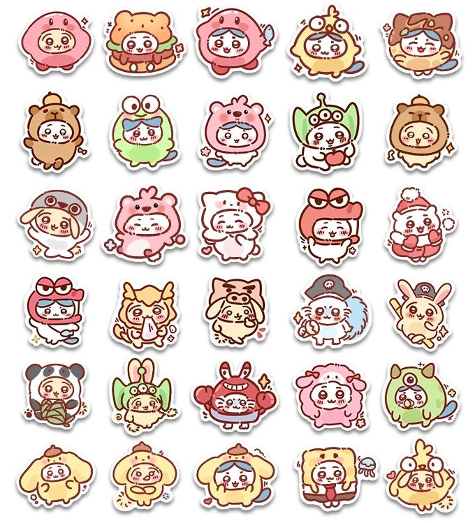 Japanese Cartoon ChiiKawa | With other Character Sticker Set - 100 Pieces Phone iPad Schedule Notebook KawaiiGiftLand