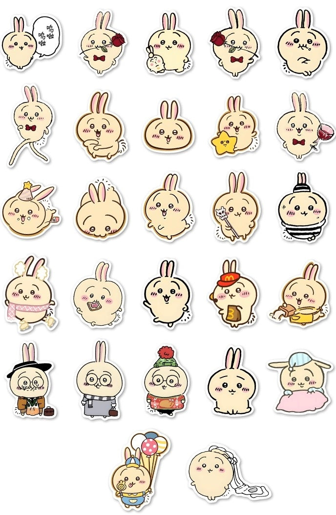 Japanese Cartoon ChiiKawa | Lovely Usagi Sticker Set - 97 Pieces Phone iPad Schedule Notebook KawaiiGiftLand