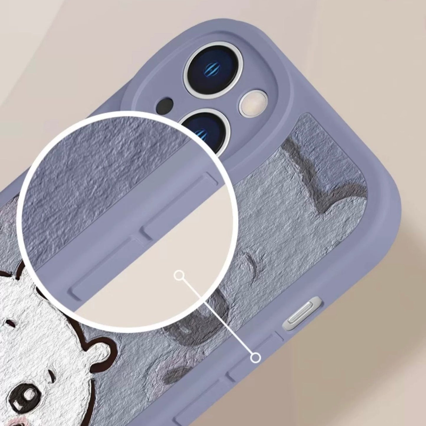 Japanese Cartoon ChiiKawa TPU Leather | Hachiware with Camera- iPhone Case XS 11 12 13 14 15 16 Pro Promax mini SE2 SE3 KawaiiGiftLand