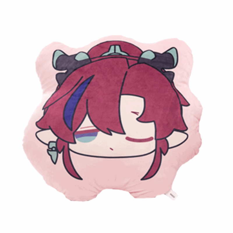 Miniso X Arknights Fuzzy Dream Party | Amiya Exusiai Eyjafjalla Mizuki Yu Face Icon Cute Plush Cushion - Cute Kawaii Item decoration