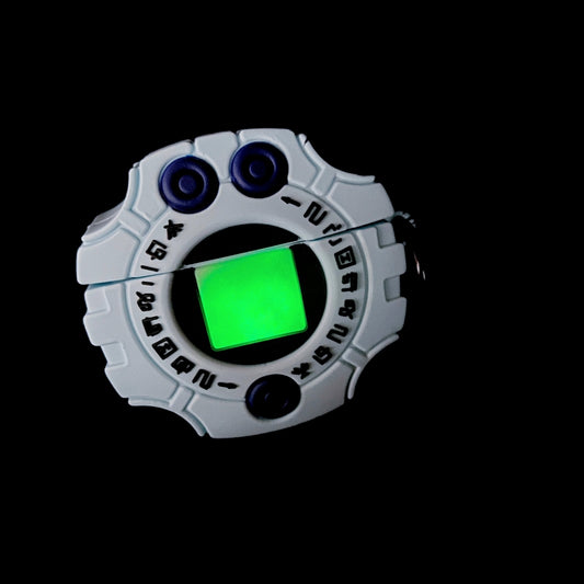 Japanese Cartoon Digimon Digital Monsters with GID Case | Digimon Divine Plan Digivice - AirPods AirPodsPro AirPods3 AirPods4 Case