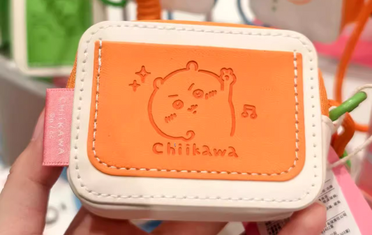 ChiiKawa X Miniso | ChiiKawa Hachiware Usagi Leather Earphone Case - Kawaii Items Little Bag KawaiiGiftLand