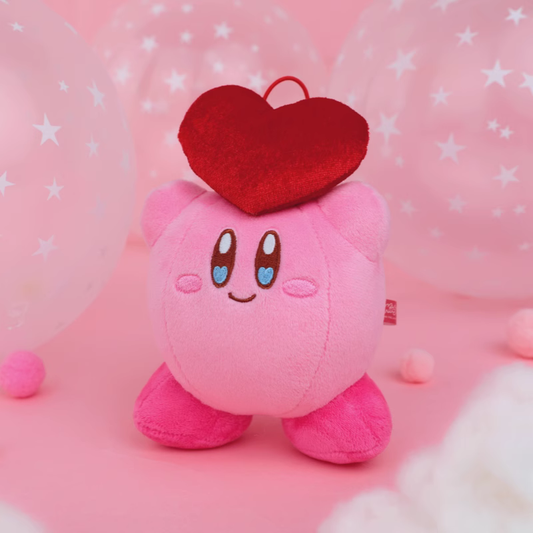 Kirby X Cute Studio | Kirby & Waddle Dee Heart Signal Series Plush Doll Keychain - Starkabi Poyo 11cm Kawaii items Room Decoration doll Valentine Gift KawaiiGiftLand