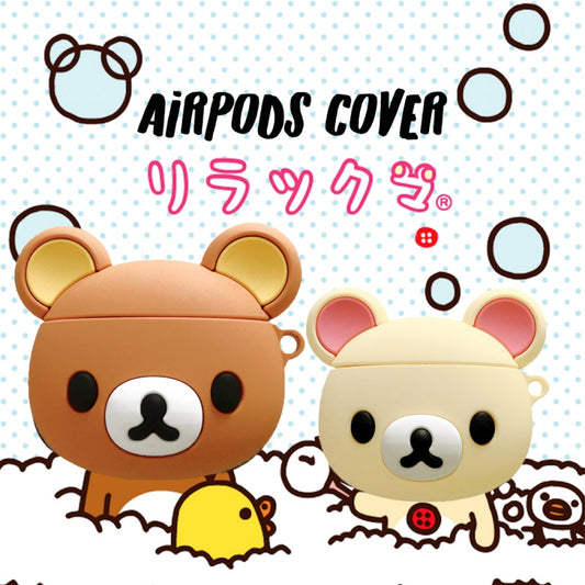 Japanese Cartoon Relax Bear Kuma Case | Rilakkuma & Korilakkuma - AirPods AirPodsPro AirPods3 AirPods4 Case