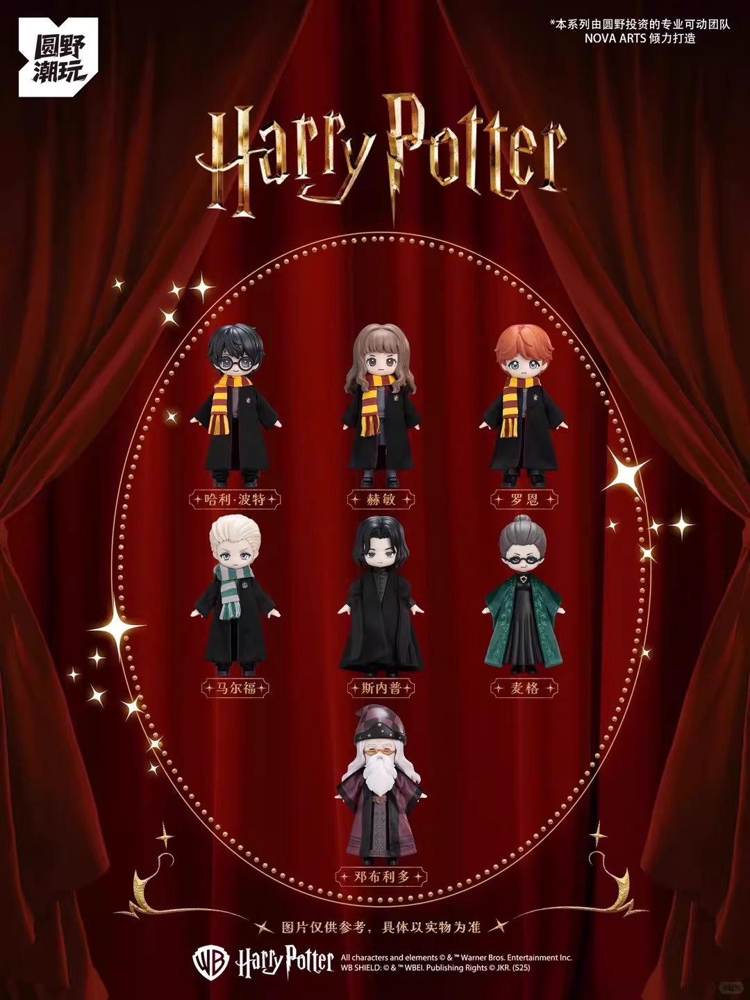 Harry Magical School Wizard Witch Push Doll | Magical School Characters 1:12 scale Ball Jointed Doll Mystery Box - Cute Kawaii Mini Doll Can Change Outfits Mystery Blind Box