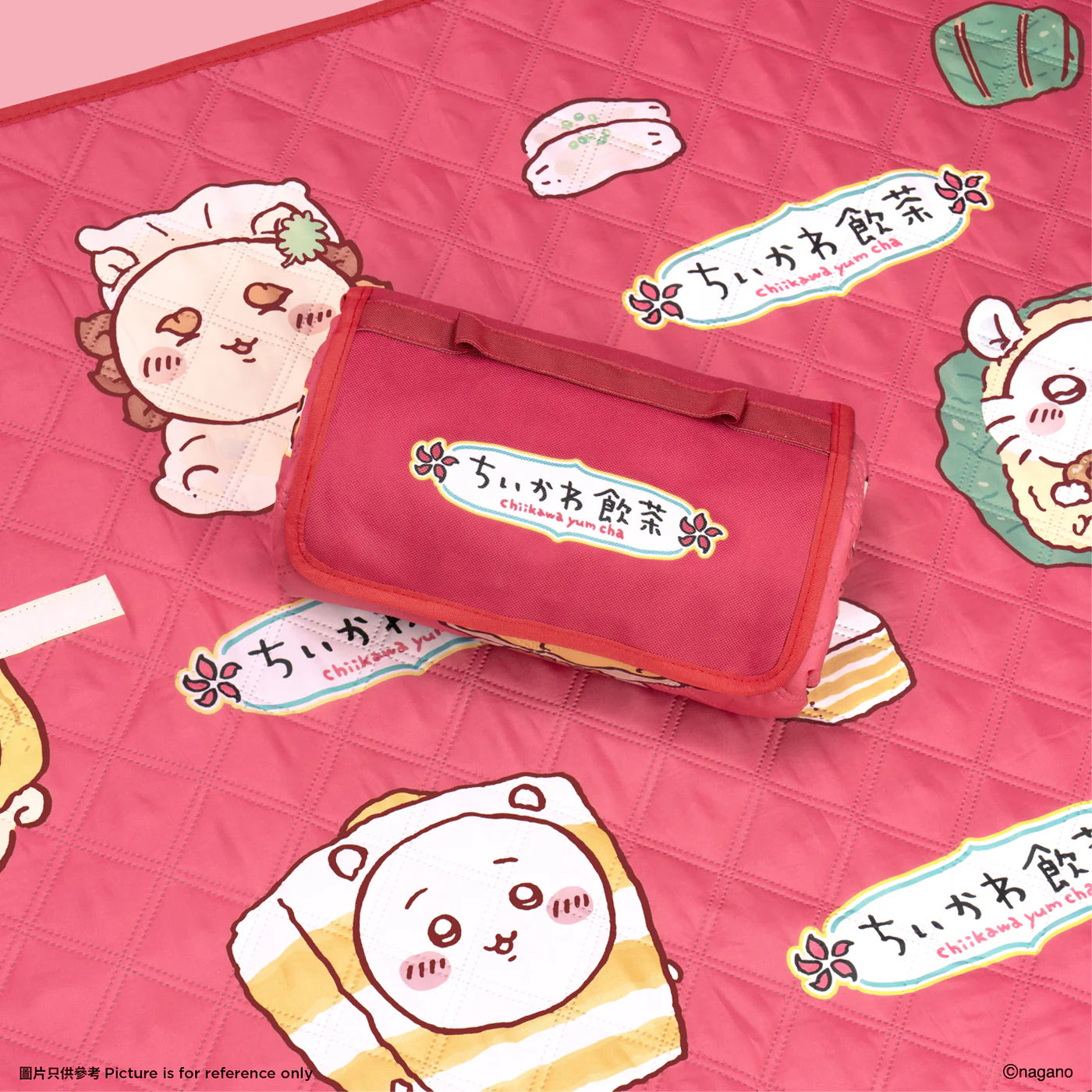 ChiiKawa Yum Cha Limited Series | ChiiKawa Hachiware Usagi Momonga Kurimanju Rakko Shisa Cute Yum Cha Collection Picnic Mat - Kawaii items Room Decoration