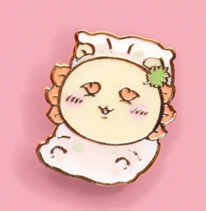 ChiiKawa Yum Cha Limited Series | ChiiKawa Hachiware Usagi Momonga Kurimanju Rakko Shisa Crab Cute Dim Sum Metal Pin Blind Mystery Box - Kawaii items Room Decoration
