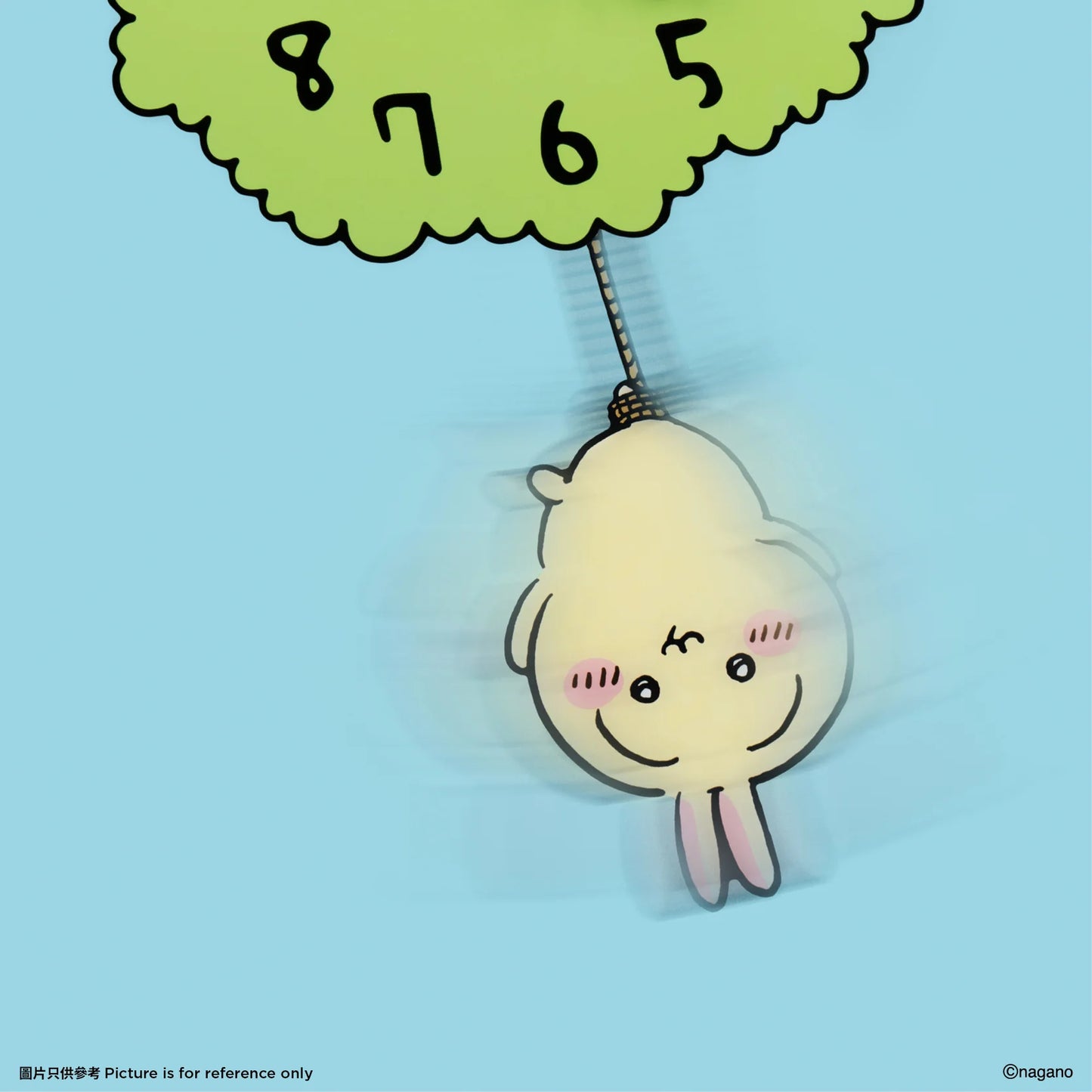 ChiiKawa Yum Cha Limited Series | Usagi Hanging Upside Down Cute Plastic Clock - Kawaii items Room Decoration
