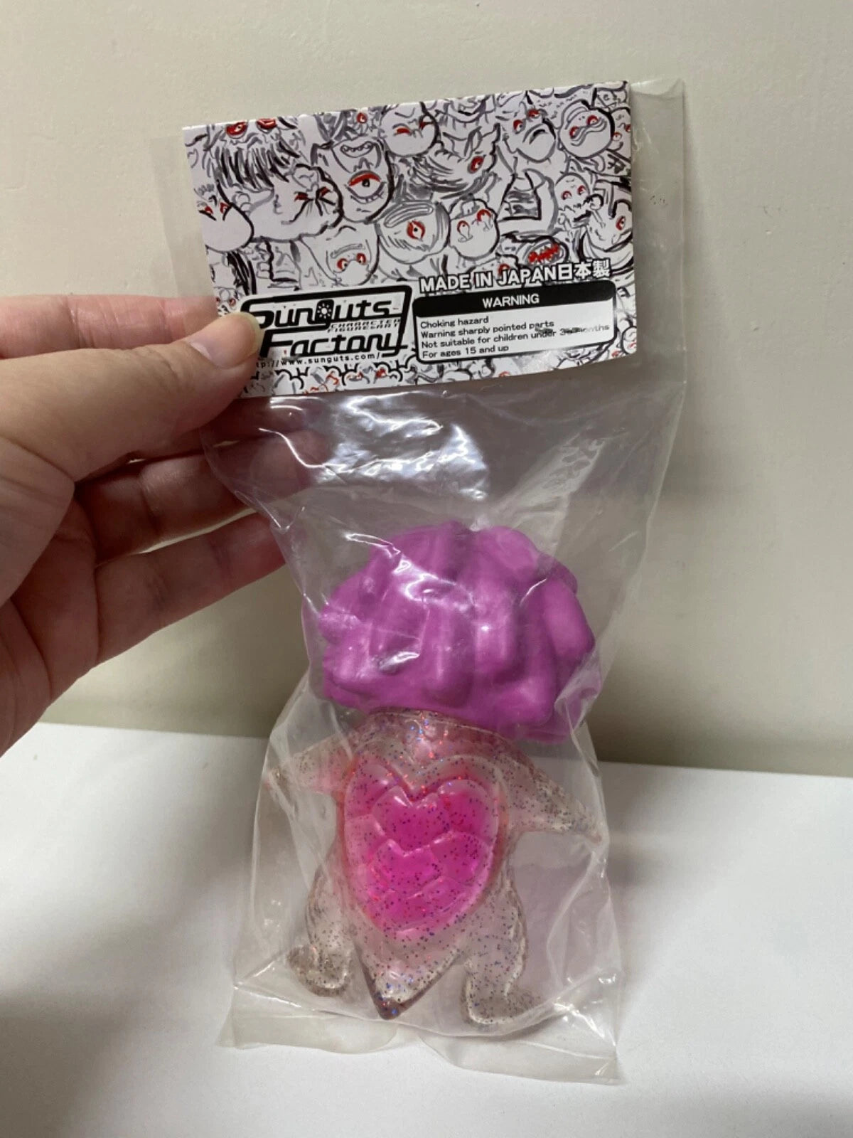 Japan Sunguts Factory Sofvi Collection Exclusive Uraname Kappa Pink Glitter Rare