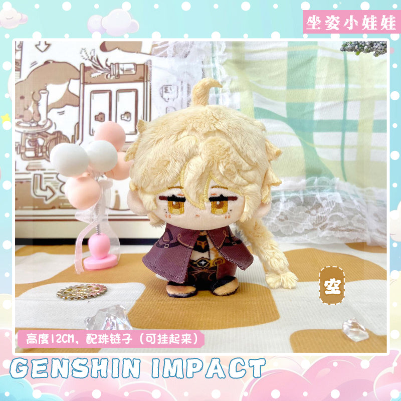 Game Character Genshin Keychain | Dainsleif Yoimiya Lumine Aether Cute Kawaii 12cm Doll - Cute Kawaii Item